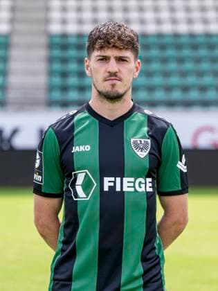 Dominik Schad SC Preußen Münster 06 3 Liga, Porträttermin 2023 2024, Copyright: xDavidxInderliedx