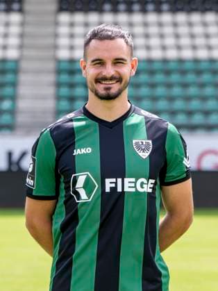 Sebastian Mrowca SC Preußen Münster 06 3 league, portrait date 2023 2024, Copyright: xDavidxInderliedx