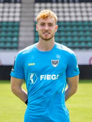 Roman Schabbing SC Preußen Münster 06 3 league, portrait date 2023 2024, Copyright: xDavidxInderliedx