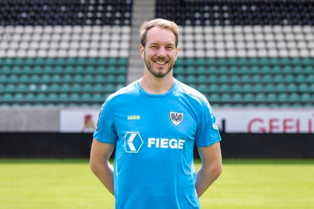 Maximilian Schulze Niehues SC Preußen Münster 06 3 league, portrait date 2023 2024, Copyright: xDavidxInderliedx