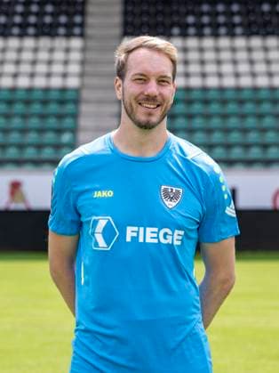 Maximilian Schulze Niehues SC Preußen Münster 06 3 league, portrait date 2023 2024, Copyright: xDavidxInderliedx