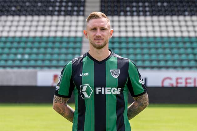 Alexander Hahn SC Preußen Münster 06 3 league, portrait date 2023 2024, Copyright: xDavidxInderliedx