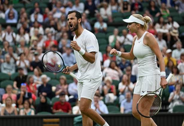 2023 Wimbledon Mixed Final Winner Mate Pavic CRO Lyudmyla Kichenok UKR