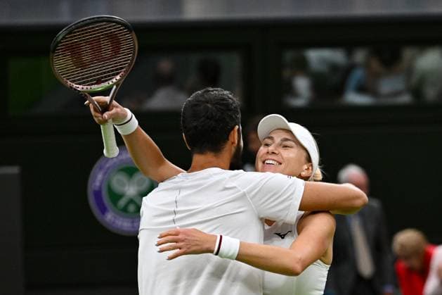 2023 Wimbledon Mixed Final Winner Mate Pavic CRO Lyudmyla Kichenok UKR