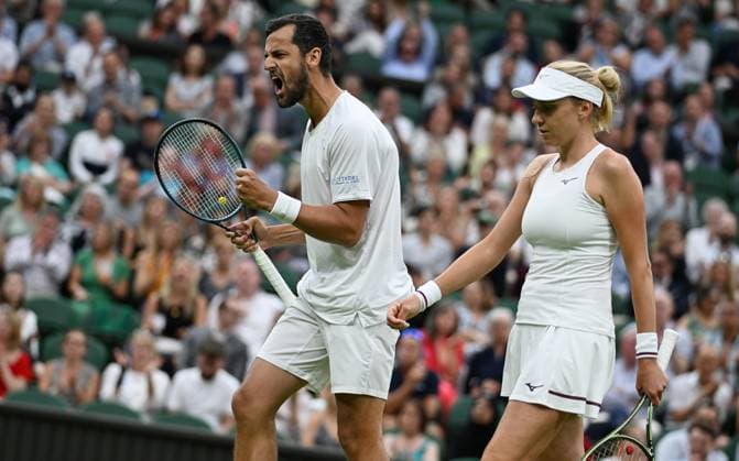 2023 Wimbledon Mixed Final Winner Mate Pavic CRO Lyudmyla Kichenok UKR