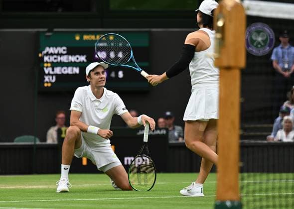 2023 Wimbledon Mixed Final Runnerup Joran Vliegen BEL Xu Yifan CHN