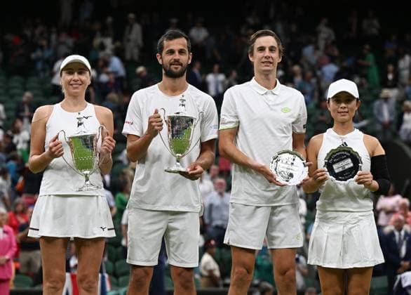 2023 Wimbledon Mixed Final Winner Mate Pavic CRO Lyudmyla Kichenok UKR