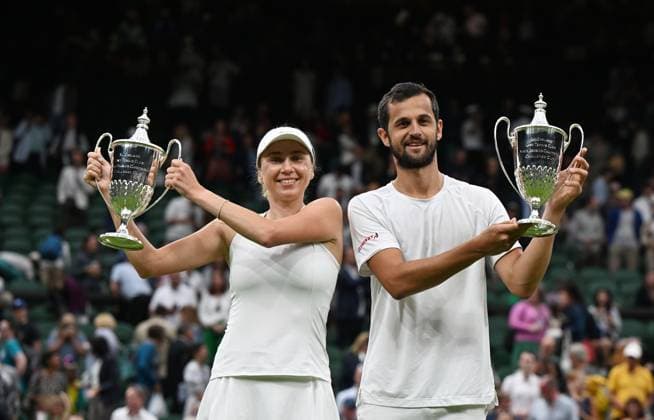 Tennis, Wimbledon, Day 11, Mate Pavic and Lyudmyla Kichenok win Mixed Doubles