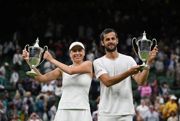 2023 Wimbledon Mixed Final Winner Mate Pavic CRO Lyudmyla Kichenok UKR