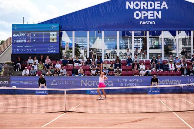 BÅSTAD 20230714 Emma Navarro, USA, in the semifinals of the Nordea Open tennis tournament in Bastad BÅSTAD SVERIGE Tennis x11830x  Copyright: xAndersxBjurö TTx NORDEA OPEN 2023