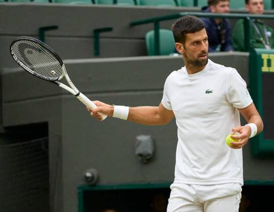 2023 Wimbledon Championships Novak Djokovic (SRB), who always plays on Centre Court, in a practice session on Number One court in advance of the mens™ semi finals on Day 12 at the 2023 Wimbledon Championships at the All England Club, London, UK, 14 July 2023, Credit:Peter van den Berg Avalon United Kingdom, England, London, All England Lawn Tennis and Croquet Club  Copyright: xPeterxvanxdenxBergx xAvalonx 0789051085