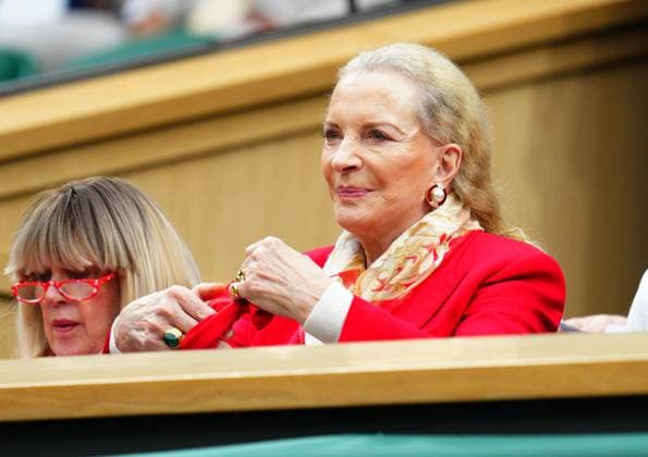 Mandatory Credit: Photo by Javier Garcia Shutterstock (14009601o) Princess Michael of Kent in the Royal Box on Centre Court Wimbledon Tennis Championships, Day 12, The All England Lawn Tennis and Croquet Club, London, UK - 14 Jul 2023 Wimbledon Tennis Championships, Day 12, The All England Lawn Tennis and Croquet Club, London, UK - 14 Jul 2023  Copyright: xJavierxGarcia Shutterstockx 14009601o