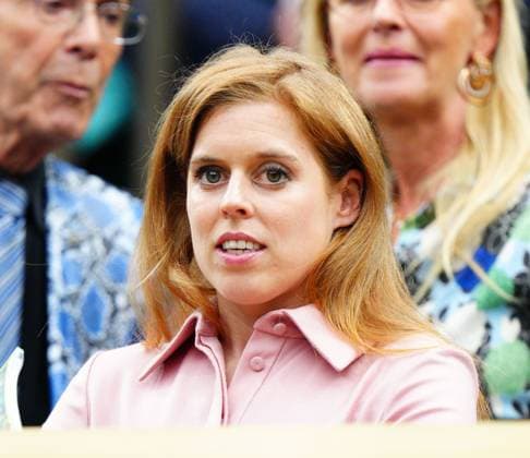Mandatory Credit: Photo by Javier Garcia Shutterstock (14009601r) Princess Beatrice in the Royal Box on Centre Court Wimbledon Tennis Championships, Day 12, The All England Lawn Tennis and Croquet Club, London, UK - 14 Jul 2023 Wimbledon Tennis Championships, Day 12, The All England Lawn Tennis and Croquet Club, London, UK - 14 Jul 2023  Copyright: xJavierxGarcia Shutterstockx 14009601r