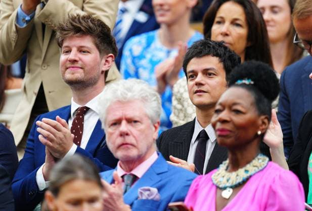 Mandatory Credit: Photo by Javier Garcia Shutterstock (14009601x) Jamie Cullum in the Royal Box on Centre Court Wimbledon Tennis Championships, Day 12, The All England Lawn Tennis and Croquet Club, London, UK - 14 Jul 2023 Wimbledon Tennis Championships, Day 12, The All England Lawn Tennis and Croquet Club, London, UK - 14 Jul 2023  Copyright: xJavierxGarcia Shutterstockx 14009601x