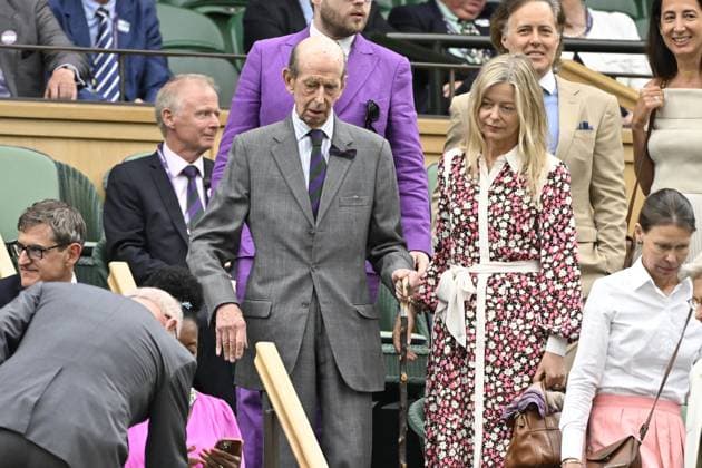 Tennis : Wimbledon 2023 - Angleterre - Royal Box : Duc de Kent Tennis : Wimbledon 2023 - Angleterre- 14 07 23 ChrysleneCaillaud Panoramic  
