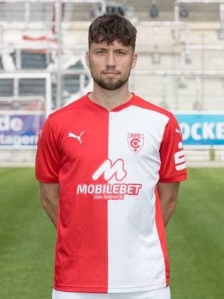 Teampraesentation Halle 3 Liga Hallescher FC, 3 Liga, Porträttermin 2023 2024, Halle, 13 07 2021, Leuna Chemie Stadion, Football , In the picture Tom Baumgart ,