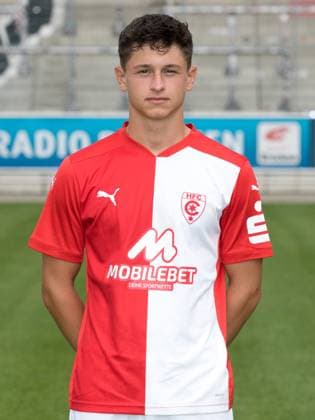 Teampraesentation Halle 3 Liga Hallescher FC, 3 Liga, Porträttermin 2023 2024, Halle, 13 07 2021, Leuna Chemie Stadion, Football , In the picture Lucas Halangk ,