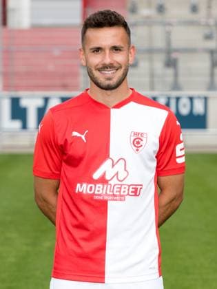 Teampraesentation Halle 3 Liga Hallescher FC, 3 Liga, Porträttermin 2023 2024, Halle, 13 07 2021, Leuna Chemie Stadion, Football , In the picture Nico Hug ,