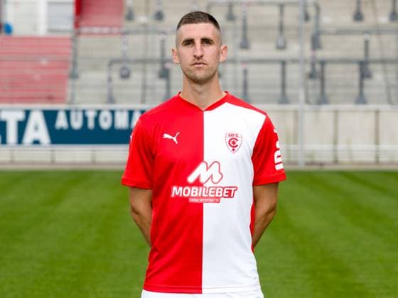 Teampraesentation Halle 3 Liga Hallescher FC, 3 Liga, Porträttermin 2023 2024, Halle, 13 07 2021, Leuna Chemie Stadion, Football , In the picture Alexander Winkler ,