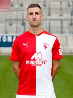 Teampraesentation Halle 3 Liga Hallescher FC, 3 Liga, Porträttermin 2023 2024, Halle, 13 07 2021, Leuna Chemie Stadion, Football , In the picture Alexander Winkler ,