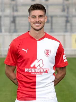Teampraesentation Halle 3 Liga Hallescher FC, 3 Liga, Porträttermin 2023 2024, Halle, 13 07 2021, Leuna Chemie Stadion, Football , In the picture Andor Bolyki ,