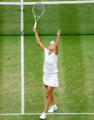 Mandatory Credit: Photo by Kieran McManus Shutterstock (14009604z) Elise Mertens of Belgium and Storm Hunter of Australia celebrate winning their Ladies Doubles Semi Final match. Wimbledon Tennis Championships, Day 12, The All England Lawn Tennis and Croquet Club, London, UK - 14 Jul 2023 Wimbledon Tennis Championships, Day 12, The All England Lawn Tennis and Croquet Club, London, UK - 14 Jul 2023  Copyright: xKieranxMcManus Shutterstockx 14009604z