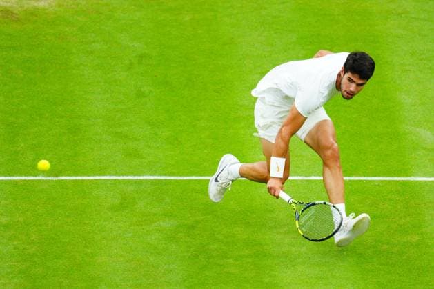 Tennis, Wimbledon, Semifinals, Carlos Alcaraz - Daniil Medvedev