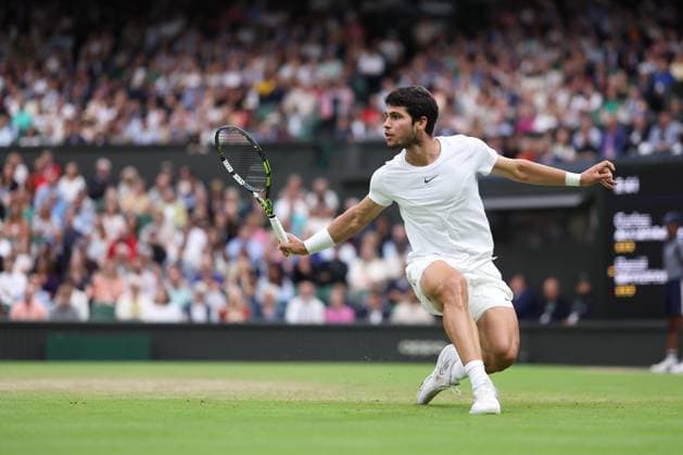 Carlos Alcaraz TENNIS : Wimbledon 2023 - 14 07 2023 AntoineCouvercelle Panoramic  