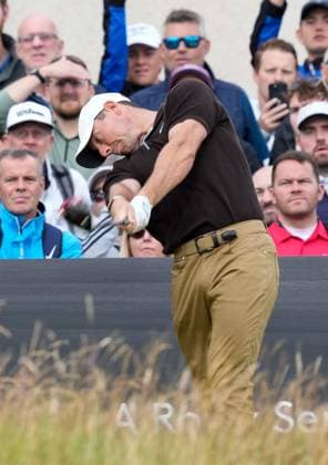 Mandatory Credit: Photo by Stuart Wallace Shutterstock (14003897r) Rory McIlroy (NIR) plays his tee shot at the 3rd hole during the 3rd round. Genesis Scottish Open, Day Three, Golf, The Renaissance Club, North Berwick, UK - 15 Jul 2023 Genesis Scottish Open, Day Three, Golf, The Renaissance Club, North Berwick, UK - 15 Jul 2023  Copyright: xStuartxWallace Shutterstockx 14003897r