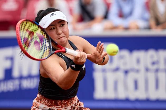 BÅSTAD 20230715 Eri Hozumi in the doubles final at the Nordea Open tennis tournament in Bastad BÅSTAD SVERIGE Tennis x11830x  Copyright: xAndersxBjurö TTx NORDEA OPEN 2023