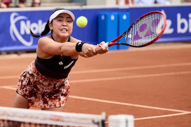BÅSTAD 20230715 Eri Hozumi in the doubles final at the Nordea Open tennis tournament in Bastad BÅSTAD SVERIGE Tennis x11830x  Copyright: xAndersxBjurö TTx NORDEA OPEN 2023