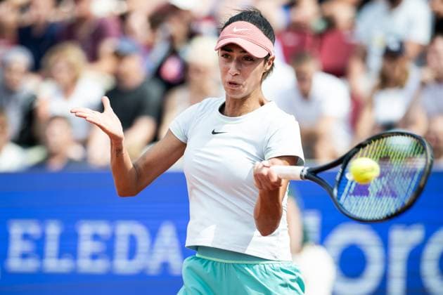 230715 Olga Danilovic, Serbia, during the womens final on day 6 of the WTA Nordea Open on July 15, 2023 in Bastad, Sweden  Copyright: NICLASxJÖNSSON BB230715NO039
