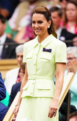 Mandatory Credit: Photo by Javier Garcia Shutterstock (14010521x) Catherine Princess of Wales watching the action from the Royal Box Wimbledon Tennis Championships, Day 13, The All England Lawn Tennis and Croquet Club, London, UK - 15 Jul 2023 Wimbledon Tennis Championships, Day 13, The All England Lawn Tennis and Croquet Club, London, UK - 15 Jul 2023  Copyright: xJavierxGarcia Shutterstockx 14010521x