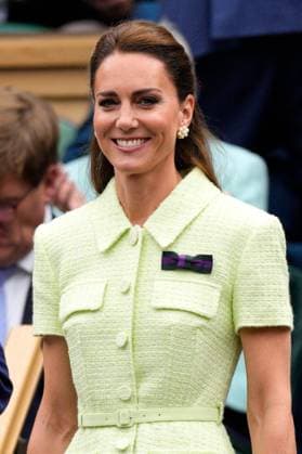 Mandatory Credit: Photo by Dave Shopland Shutterstock (14010519o) Catherine Princess of Wales watching the action from the Royal Box Wimbledon Tennis Championships, Day 13, The All England Lawn Tennis and Croquet Club, London, UK - 15 Jul 2023 Wimbledon Tennis Championships, Day 13, The All England Lawn Tennis and Croquet Club, London, UK - 15 Jul 2023  Copyright: xDavexShopland Shutterstockx 14010519o