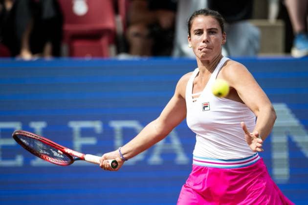 230715 Emma Navarro, USA, during the womens final on day 6 of the WTA Nordea Open on July 15, 2023 in Bastad, Sweden  Copyright: NICLASxJÖNSSON BB230715NO041