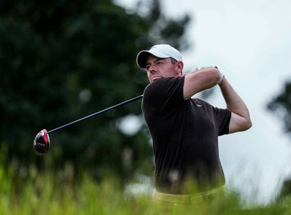 Mandatory Credit: Photo by Stuart Wallace Shutterstock (14003897as) Rory McIlroy (NIR) on the 10th tee during the 3rd round. Genesis Scottish Open, Day Three, Golf, The Renaissance Club, North Berwick, UK - 15 Jul 2023 Genesis Scottish Open, Day Three, Golf, The Renaissance Club, North Berwick, UK - 15 Jul 2023  Copyright: xStuartxWallace Shutterstockx 14003897as