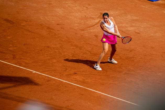 230715 Emma Navarro, USA during the womens final on day 6 of the WTA Nordea Open on July 15, 2023 in Bastad, Sweden.  Copyright: NICLASxJÖNSSON BB230715NO064
