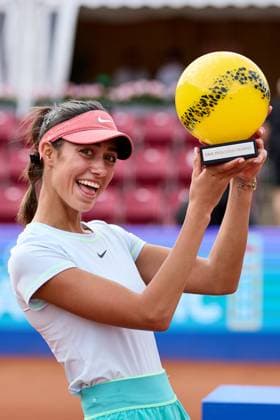 BÅSTAD 20230715 Olga Danilovic, Serbia with the trophy after winning the final of the Nordea Open tennis tournament in Bastad BÅSTAD SVERIGE Tennis x11830x  Copyright: xAndersxBjurö TTx NORDEA OPEN 2023