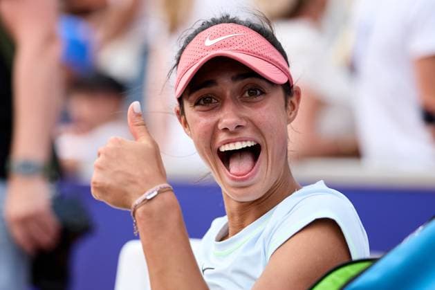 BÅSTAD 20230715 Olga Danilovic, Serbia celebrates after winning the final at the Nordea Open tennis tournament in Bastad BÅSTAD SVERIGE Tennis x11830x  Copyright: xAndersxBjurö TTx NORDEA OPEN 2023