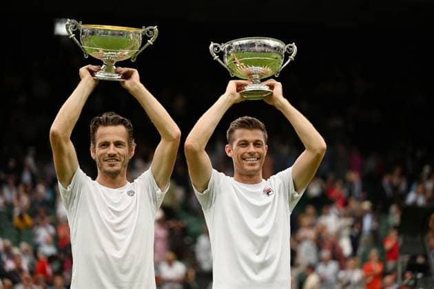 2023 Wimbledon Mens Double Winner Wesley Koolhof NED Neal Skupski GBR