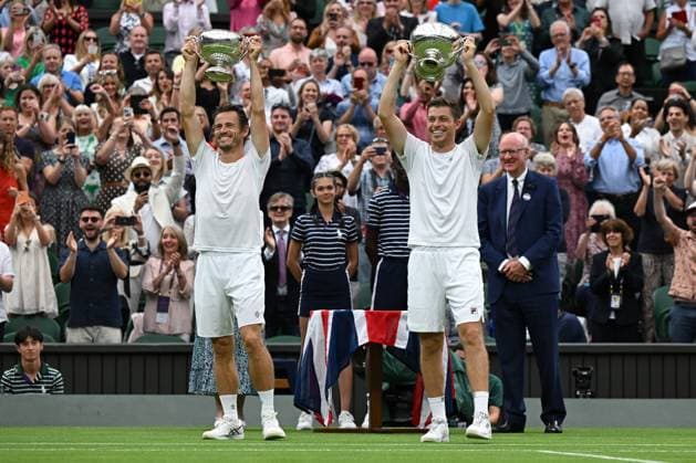2023 Wimbledon Mens Double Winner Wesley Koolhof NED Neal Skupski GBR