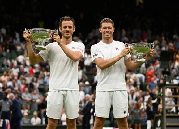 2023 Wimbledon Mens Double Winner Wesley Koolhof NED Neal Skupski GBR
