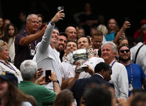 2023 Wimbledon Mens Double Winner Wesley Koolhof NED Neal Skupski GBR