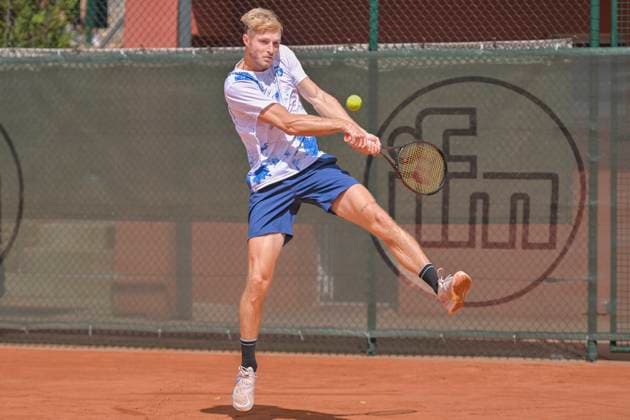 Rudolf Molleker GER 16 07 2023 Tennis 1 Bundesliga Men, TC Bredeney 1 vs Kurhaus Lambertz Aachen 1, Tennis Club Bredeney, Essen, NRW Germany Copyright: xpepphotox xHorstxMauelshagenx pep00321, pep_20230716_hm