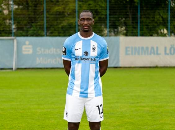 16 07 2023, football 3 league 2023 2024, TSV 1860 Munich, portrait date 2023 2024, at Grünwalderstrasse 114, Munich Tarsis Bonga TSV 1860 Munich