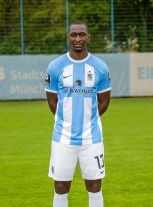 16 07 2023, football 3 league 2023 2024, TSV 1860 Munich, portrait date 2023 2024, at Grünwalderstrasse 114, Munich Tarsis Bonga TSV 1860 Munich