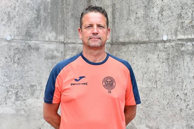 soccer men Oberliga Westfalen season 2023 2024 photo session SG Wattenscheid 09 on 16 07 2023 at Lohrheidestadion in Bochum Wattenscheid Christian Britscho coach SG Wattenscheid 09 Lower Saxony Germany