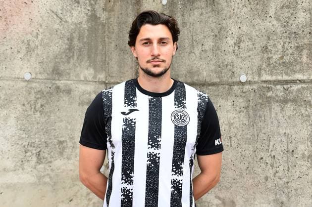 Soccer men Oberliga Westfalen season 2023 2024 photo session SG Wattenscheid 09 on 16 07 2023 at Lohrheidestadion in Bochum Wattenscheid Blerton Muharremi SG Wattenscheid 09 Lower Saxony Germany