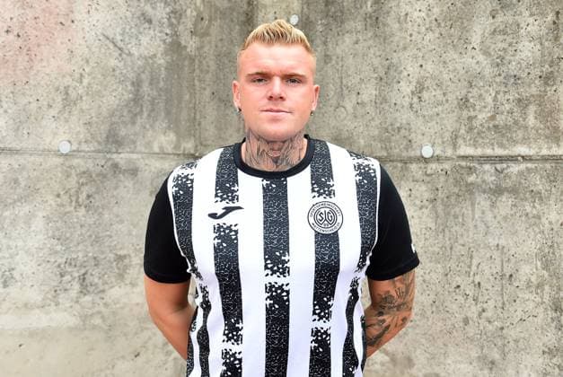 Soccer men Oberliga Westfalen season 2023 2024 photo session SG Wattenscheid 09 on 16 07 2023 at Lohrheidestadion in Bochum Wattenscheid Dennis Lerche SG Wattenscheid 09 Lower Saxony Germany