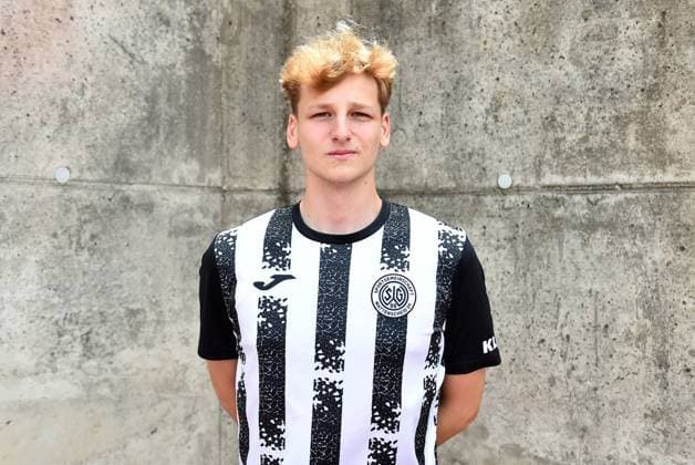 Soccer men Oberliga Westfalen season 2023 2024 photo session SG Wattenscheid 09 on 16 07 2023 at Lohrheidestadion in Bochum Wattenscheid Fynn Broos SG Wattenscheid 09 Lower Saxony Germany